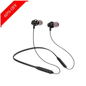 Fuji 60H Playtime* ENC, Magnetic On/Off Neckband Headphone BK10 Bluetooth  (Black, In the Ear)