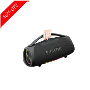 fuji  60W Bluetooth Party Speaker With karaoke Mic,6Hr Playtime,HD Sound,BT5.3v 60 W Bluetooth (Black, Stereo Channel)