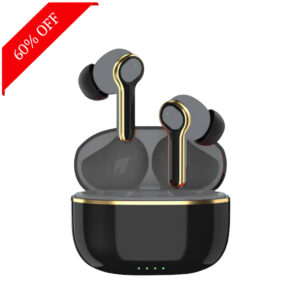 Fuji AI ENC for calls, upto 48 hours of Playback and Fast Charging Bluetooth  (Black, True Wireless)