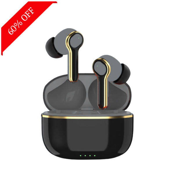Fuji AI ENC for calls, upto 48 hours of Playback and Fast Charging Bluetooth  (Black, True Wireless)