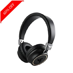 Fuji ANC Wireless Bluetooth Over-Ear Headphones with 23 dB 70h Playtime, Type-C Fast Charging, Comfort Fit, Foldable Black