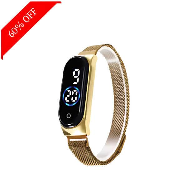 Fuji led watch with chain strap